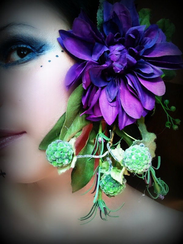 Joyful Darknesss -  Tribal Fae Mum Hair Clip