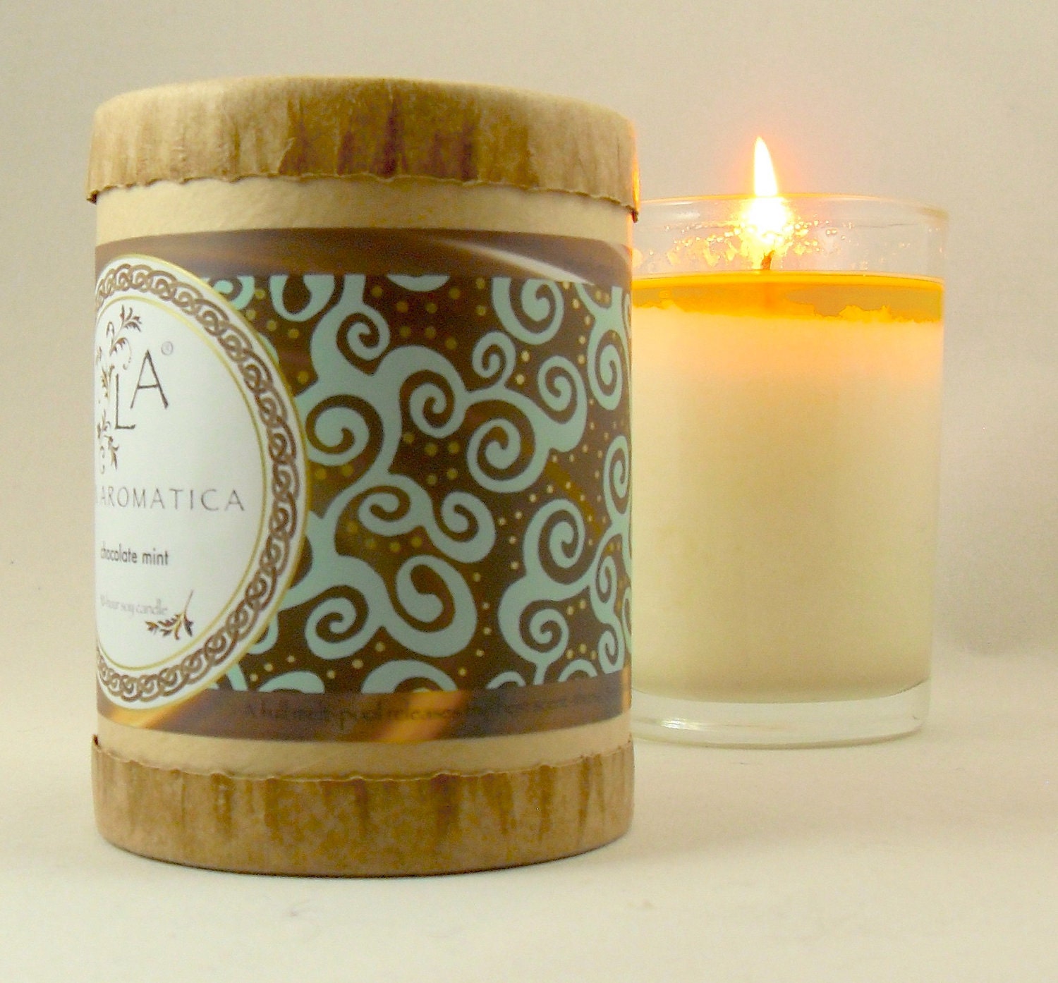 Chocolate Mint 50-hour Scented Soy Candle