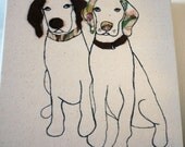 Embroidered Dog Illustration