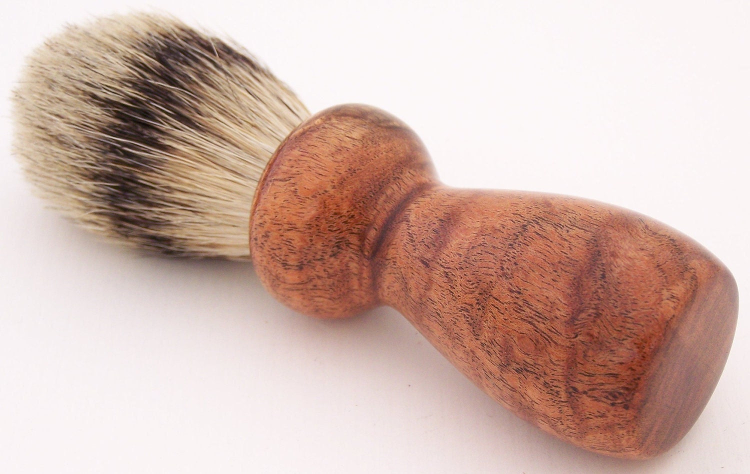 Mesquite Burl Wood 20mm Silvertip Badger Shaving Brush (Handmade in USA)