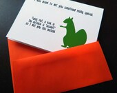 funny squirrel card for gifts, friends, BFF, joke  (WG128)