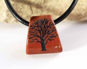 Tree of Life - Goldstone - Engraved Stone Pendant