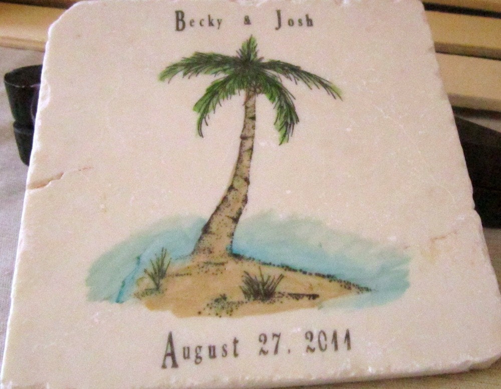 Personalized Palm Tree Trivet