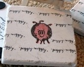 Piggly Wiggly Pink Pig Absorbent Tile Coasters, Set of 4, Ready to Ship