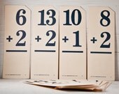 Flash Cards Math Paper Ephemera