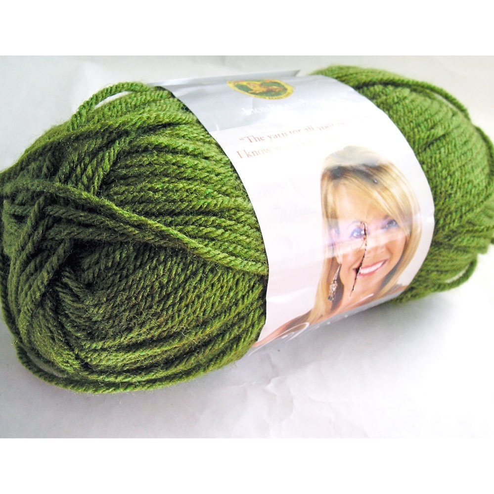 Vanna's Choice Yarn, Lion Brand, 100% Acrylic Worsted Weight, Washable, Olive Moss Green