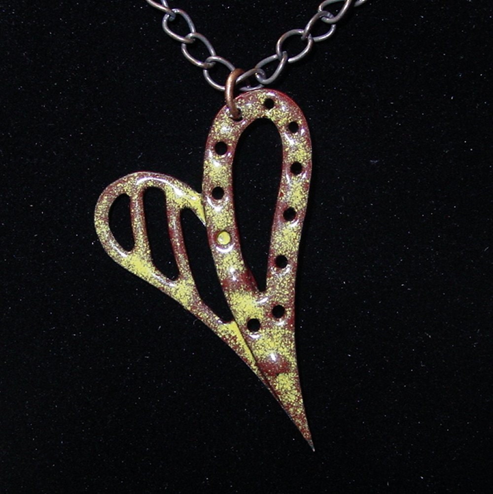My Silly Steampunk Valentine Series 2 (Hand-Fired, Enameled Copper)
