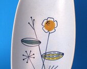 1960s Scandinavian Ceramic Floral Dish