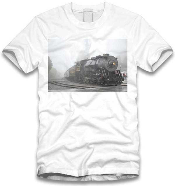 Steam Engine Train Nature Photo T-shirt