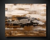 Wall Art. Abstract Painting. 10% OFF Sale. Modern Art. Original. Contemporary Painting. Huge 24 x 30 Silver Brown Black White Big