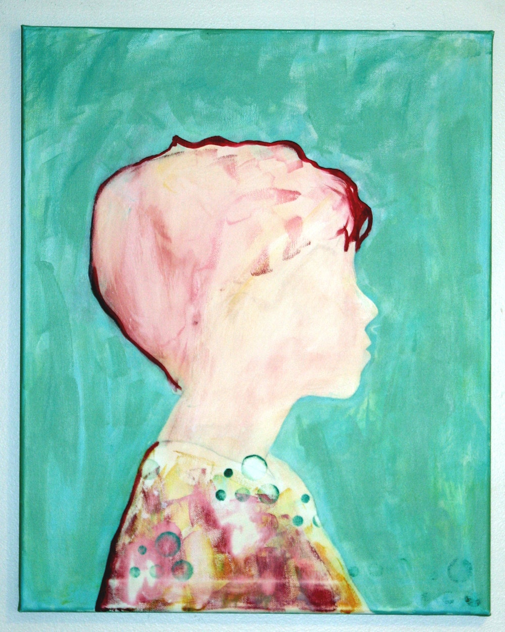 16x20 Custom, Silhouette, Painting, Mother's Day, Father's Day, Gift
