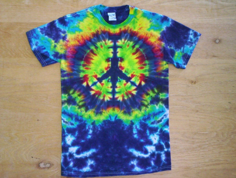 Tie Dye Peace Sign Youth Large