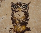 Natural Stone Owl Trivet