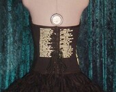 RESERVED Custom Type-O-Negative Band Shirt Corset