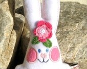 Easter Bunny-White and Pink