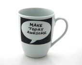 Awesome encouragement graduation speech bubble mug