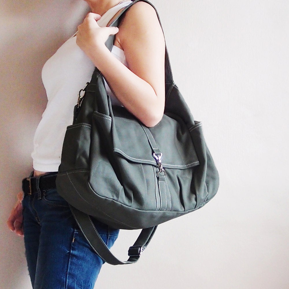 KINIES CLASSIC in Army Green - Single Strap Shoulder bag / Cross Body Messenger