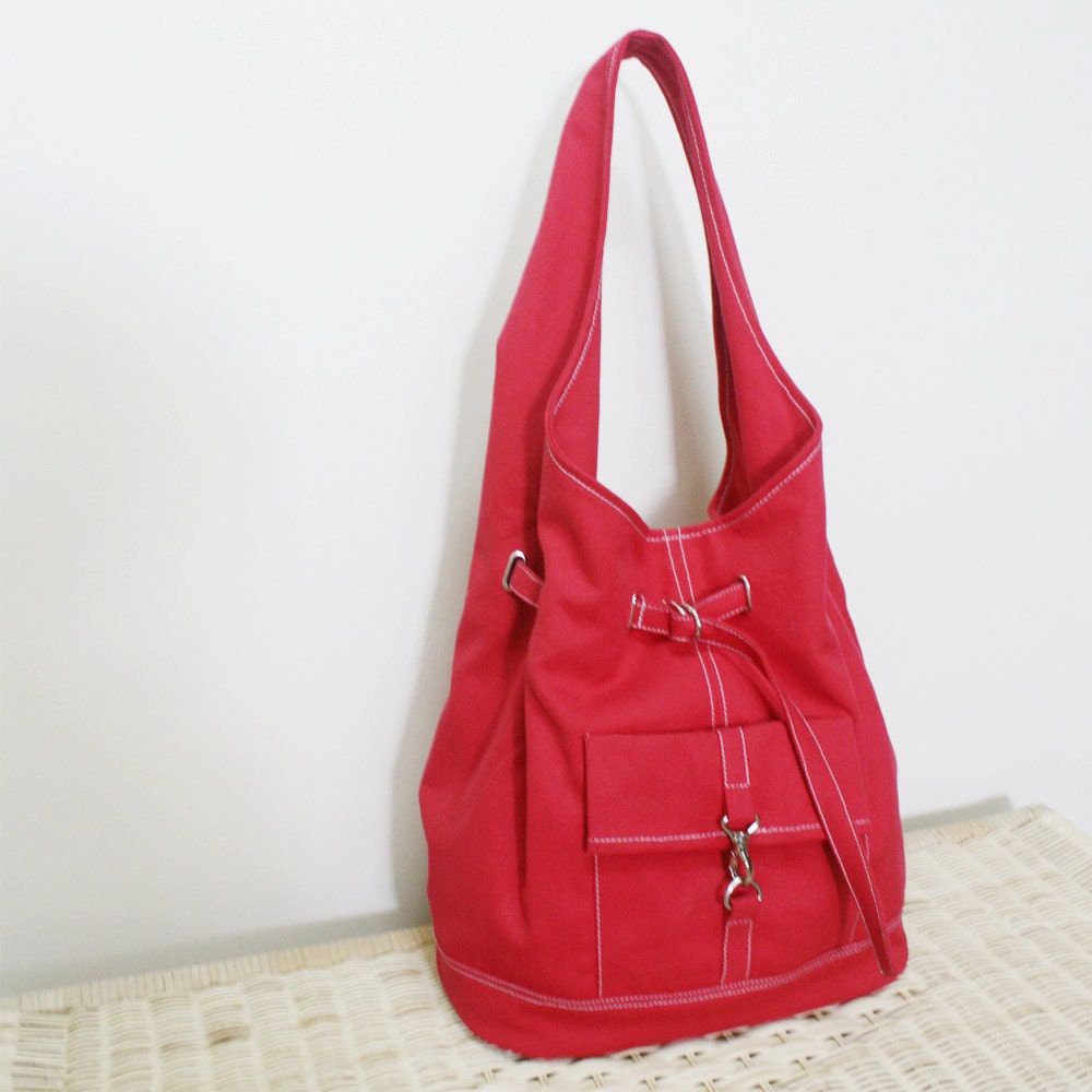 KINIES Starz in RED - Stylish Hobo Bag / Single Strap Shoulder bag