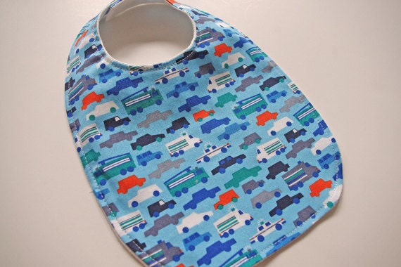 2012 Organic Collection Baby-Toddler Bib - Traffic Jam