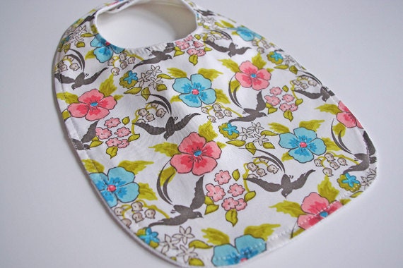 2012 Organic Collection Baby-Toddler Bib - French Floral