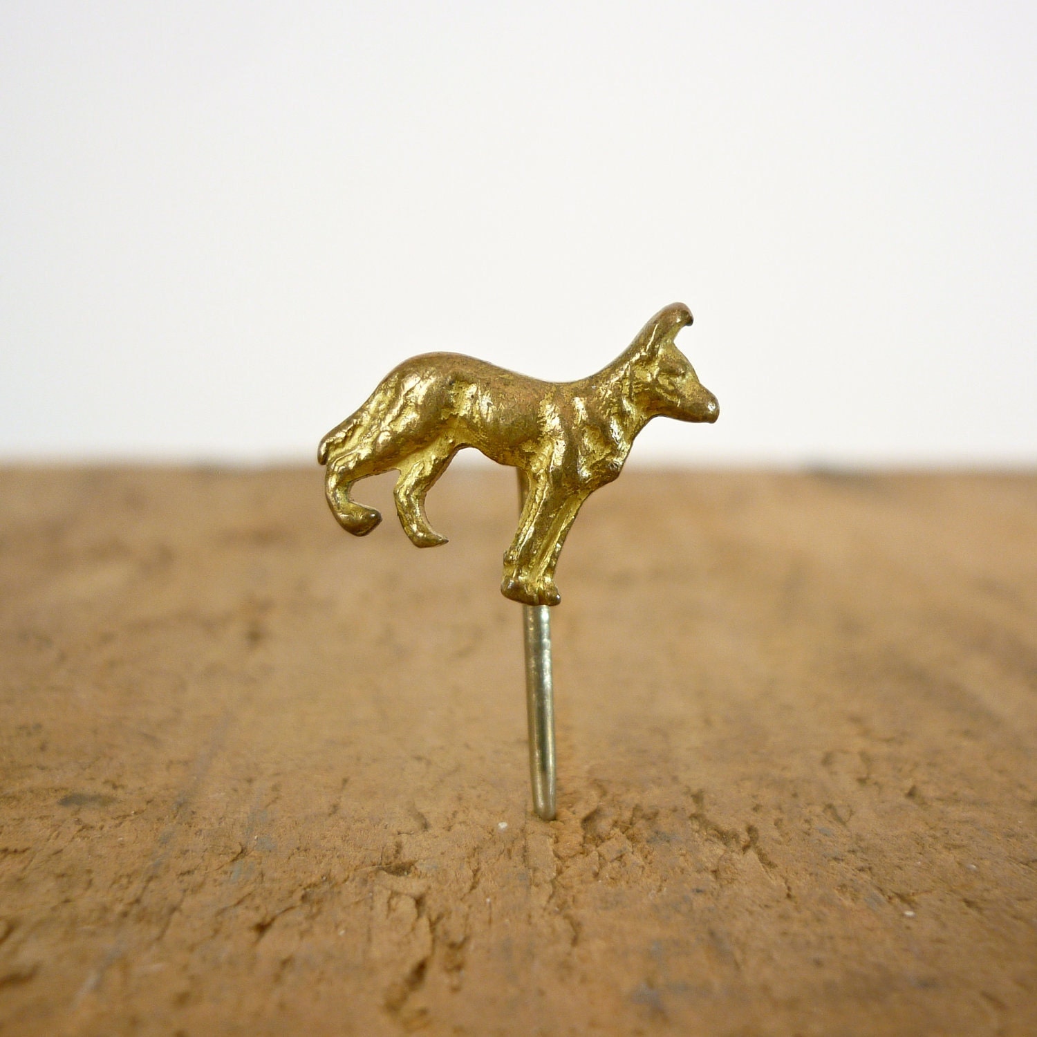 Hickok Dog Tie Clip - 1950s German Shepherd Tie Tack