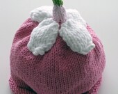 Pink Flower Hat Blooms in Winter