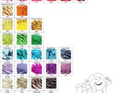 Your Choice of 10 YKK Brand 16 Inch Zippers Mix and Match cherry red orange yellow green blue gray brown cream hot pink white black purple