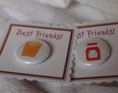 Set of 2, 1 inch pin, cards, Set of 2 BEST FRIENDS buttons, pinback button,  favor by TLGBUTTONS on Etsy