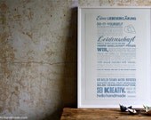 hello handmade manifesto / German / blue