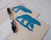 Polar Bear Stationary Set eco-friendly 8 bit polar bear stationery