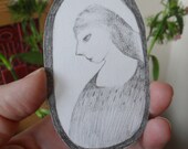 Effie - Original portrait drawing - one of a kind