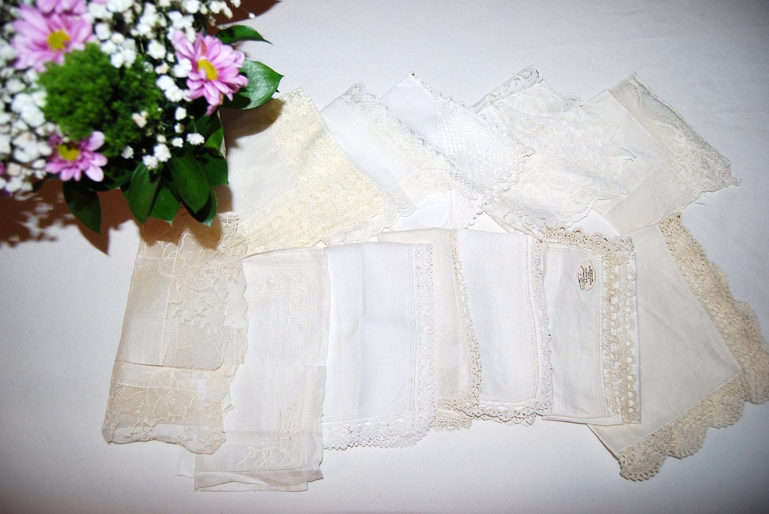 Vintage Hankies Lace and Crochet