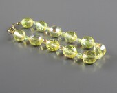 1960's Yellow Crystal Aurora Borealis Bracelet