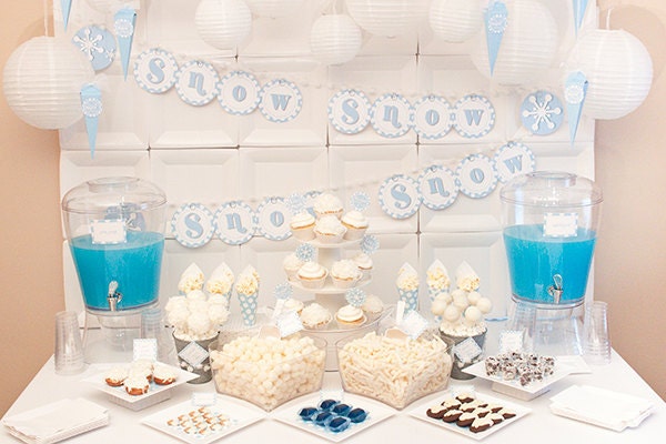 WINTER WONDERLAND Collection - Printable Party Decor Il_170x135