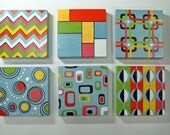 Choose Any Six Original Hand Painted Art Blocks