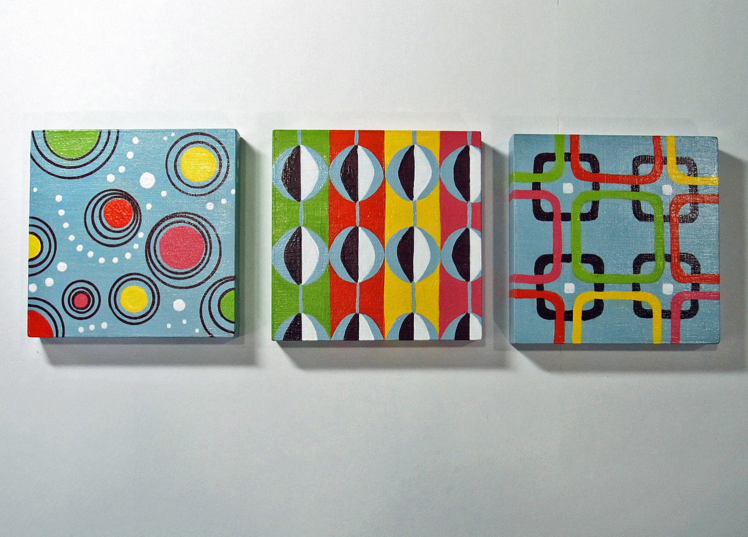 Choose Any Three Original Hand Painted Art Blocks