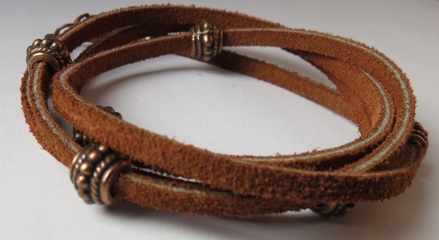 Leather wrap bracelet