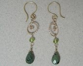 Twisted spiral drop earrings 4