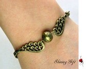 Harry potter Golden Snitch Bracelet with wings
