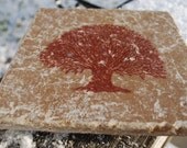 Natural Stone Rustic Big Tree Trivet