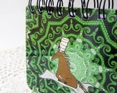 spiral notebook sultan horse illustration