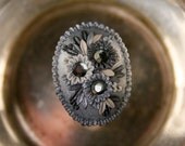 grey skies - appealing monochrome cocktail ring