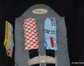 Cute Scoot Around and Red Moon Dots Car Seat Strap Covers