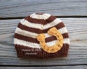 NEWBORN Size is In Stock - HORSESHOE  Beanie- For Custom orders/sizing and for  Current Turnaround time Read below Description