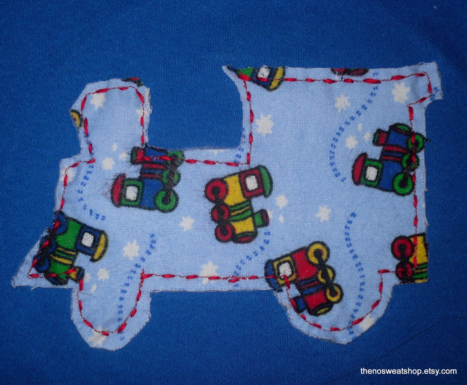 Flannel Pajamas featuring Trains Size 24 months