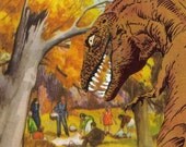 T Rex Dinosaur Art Collage Tyrannosaurus Rex