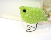 Lime Spring Love Bird, Home Decor, Nursery,Child's Room Decoration,Cake Topper