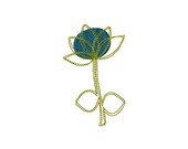 Machine Embroidery Design / Simple Flower
