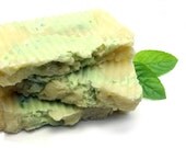 Peppermint Eucalyptus Exfoliating Soap Bar with Sea Salt and Shea Butter