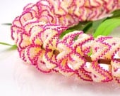 Beaded Plumeria Lei - Hawaiian Plumeria Lei - Beaded Flower Lei - Hawaiian Destination Wedding